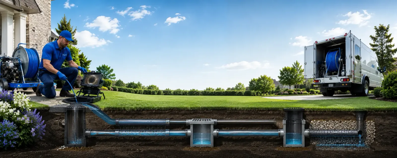 Outdoor drain cleaning information for White Oak, MD
